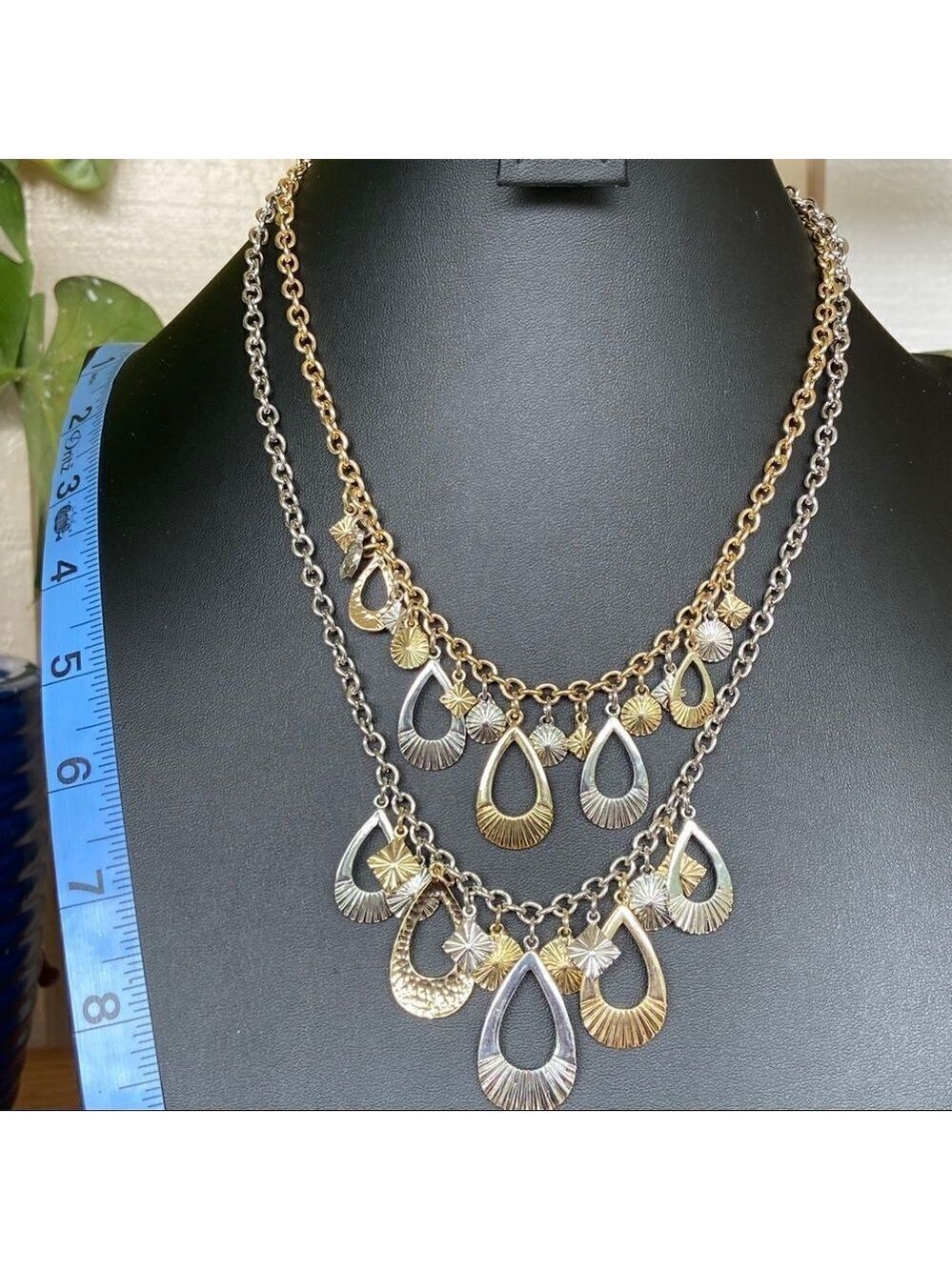 Ballet Chunky Statement Necklace Silver & Gold